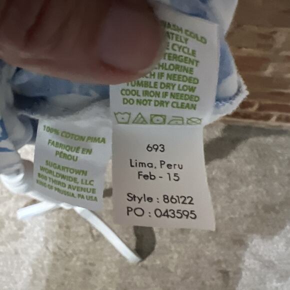 Lilly Pulitzer Christie Dress Tusk In The Sun Size M- Bay Blue Elephant Print - Picture 7 of 7